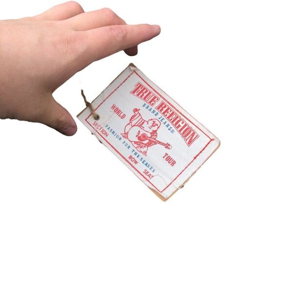 Brand New Vintage True Religion Embroidered Jeans Size 36 JOEY Blue - Picture 2 of 15